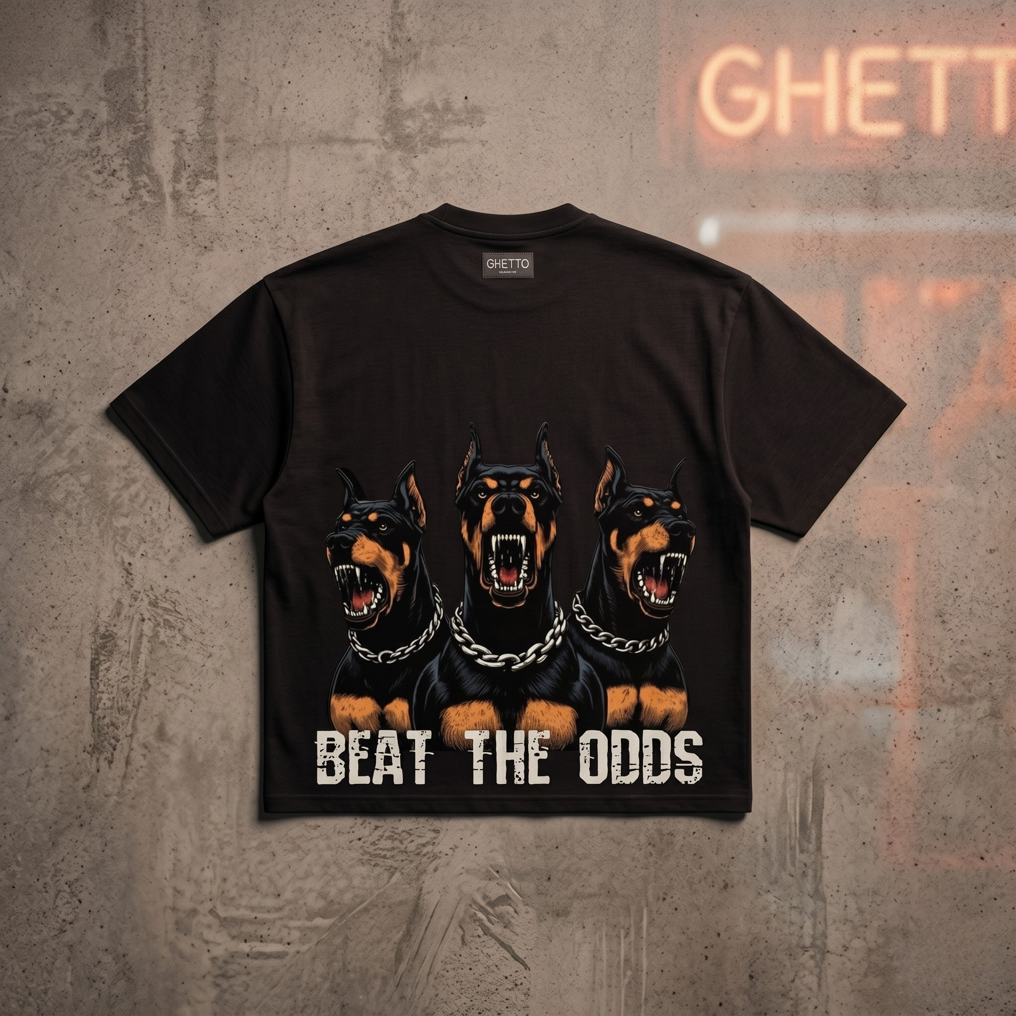 T-Shirt GHETTO "Beat The Odds" — Électronique