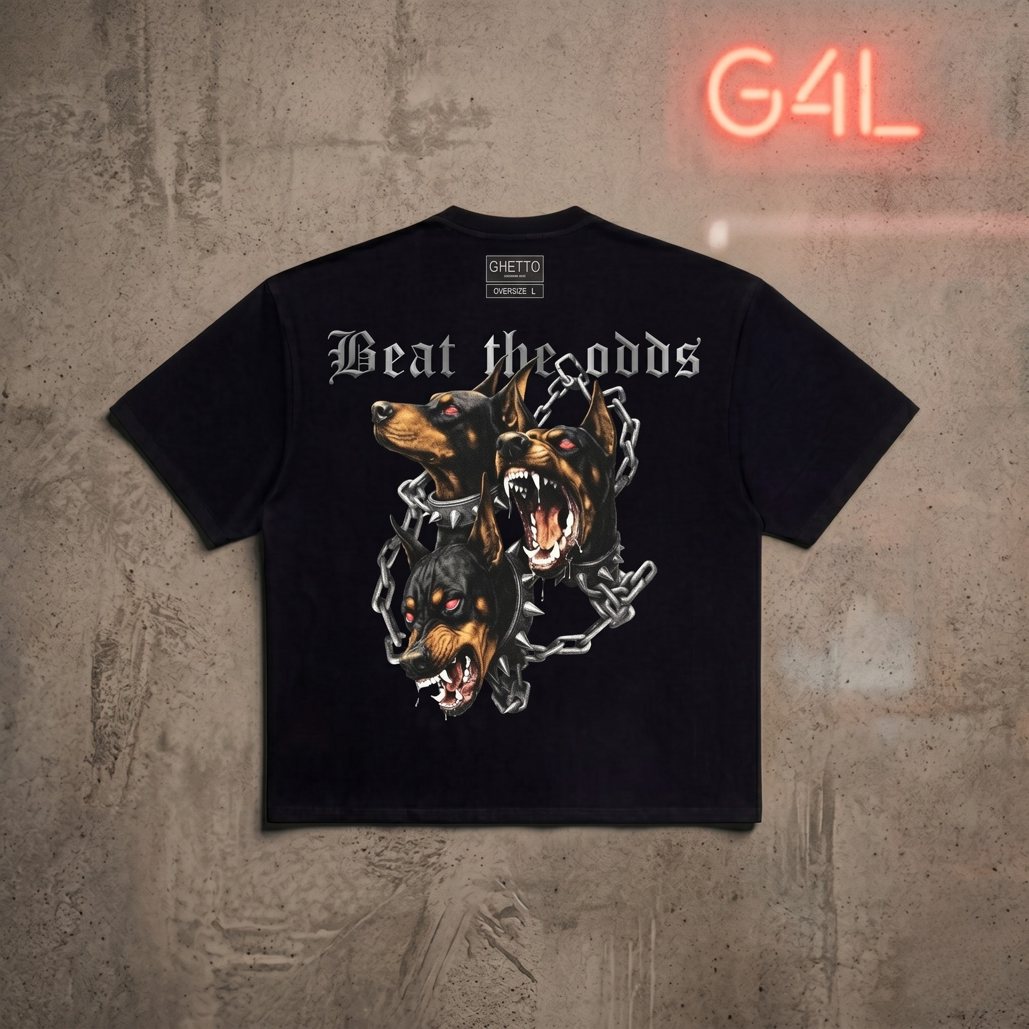 T-Shirt "Dark Doberman" par GHETTO — Électronique